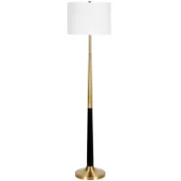 Reese Floor Lamp in Brass/Matte Black by Hudson & Canal