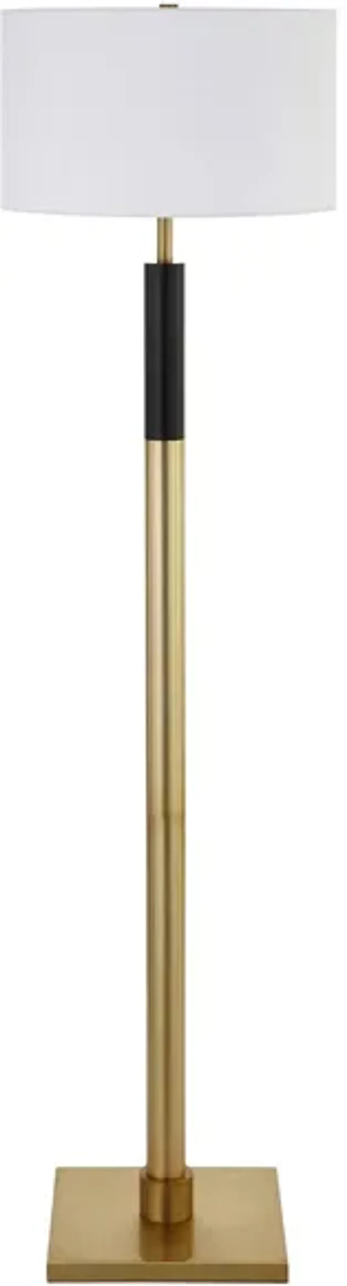 Rita Floor Lamp in Brass/Black by Hudson & Canal