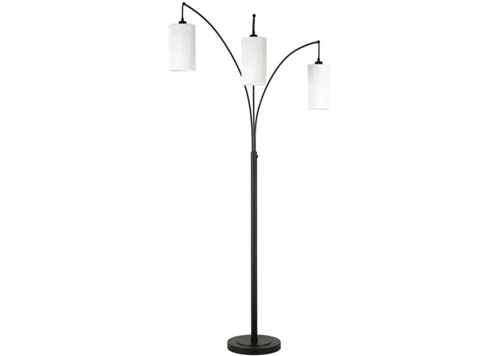 Sinead 3-Light Floor Lamp in Blackened Bronze by Hudson & Canal