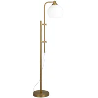 Torres Floor Lamp in Brass by Hudson & Canal