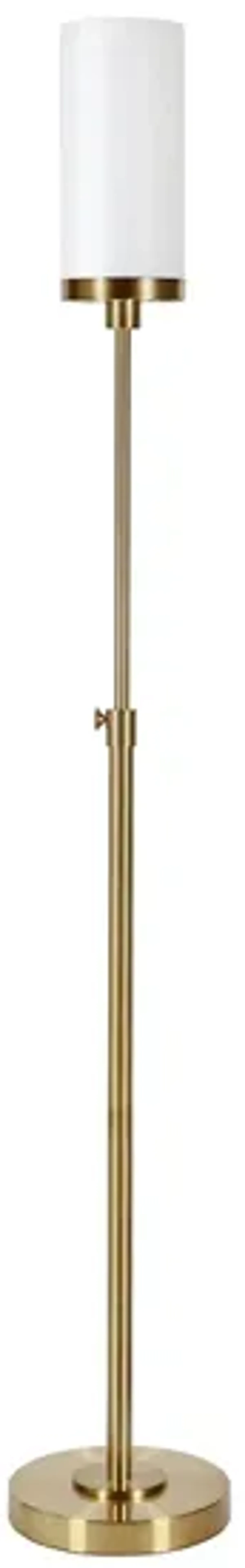 Lucien Floor Lamp in Brass by Hudson & Canal