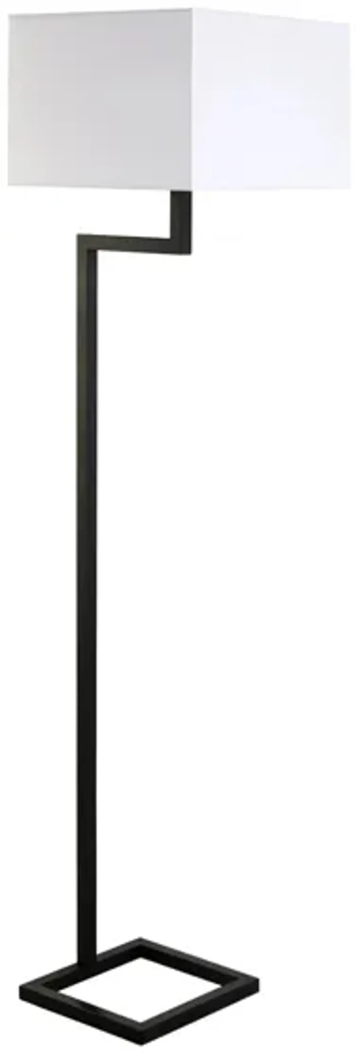 Xavier Floor Lamp in Blackened Bronze by Hudson & Canal