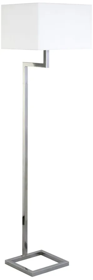Xavier Floor Lamp in Polished Nickel by Hudson & Canal