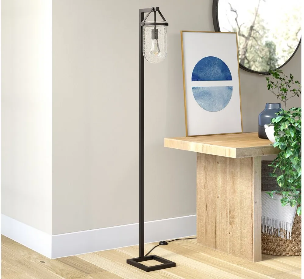 Shiloh Floor Lamp in Blackened Bronze by Hudson & Canal