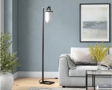 Shiloh Floor Lamp in Blackened Bronze by Hudson & Canal