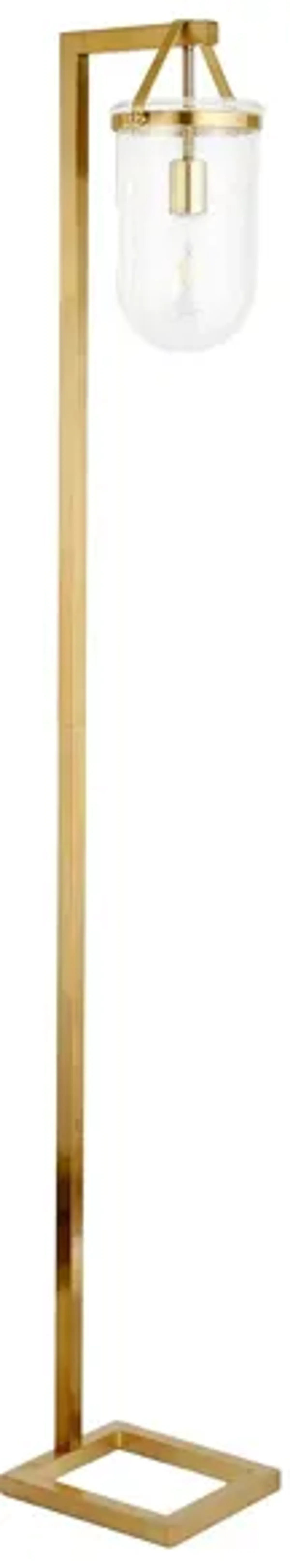 Shiloh Floor Lamp in Brass by Hudson & Canal