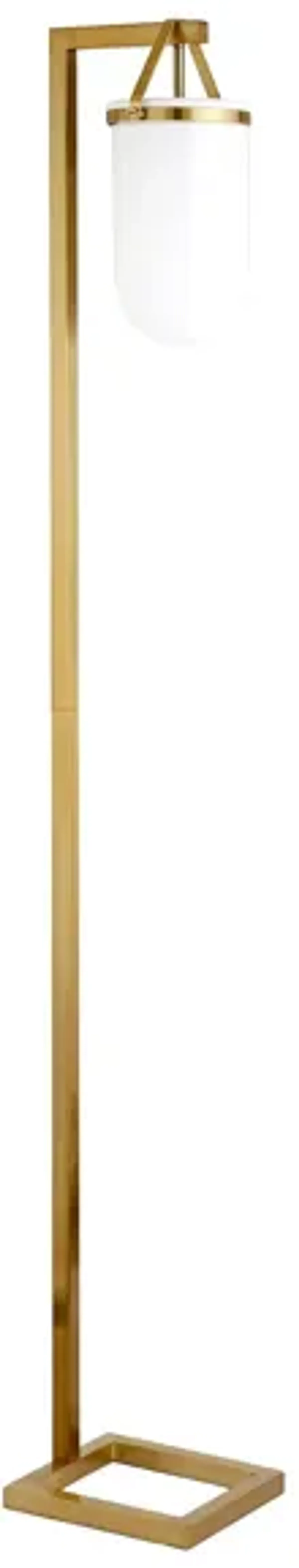 Shiloh Floor Lamp in Brass by Hudson & Canal