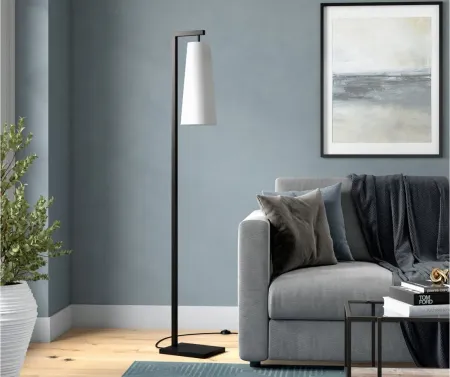 Moser Floor Lamp in Blackened Bronze by Hudson & Canal