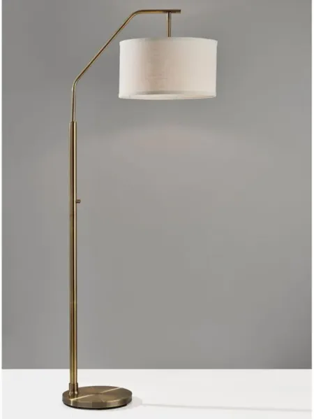 Max Floor Lamp in Antique Brass by Adesso Inc