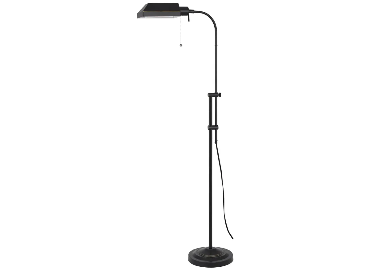 Pharmacy Floor Lamp w/ Adjustable Pole in Dark Bronze by Cal Lighting