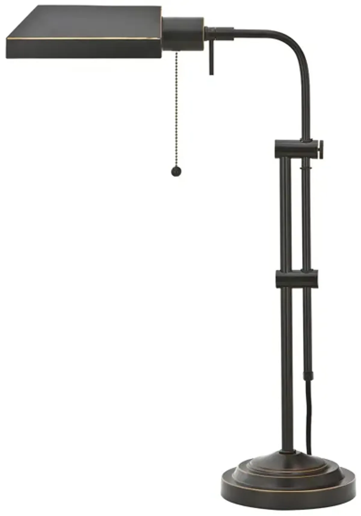 Pharmacy Floor Lamp w/ Adjustable Pole in Dark Bronze by Cal Lighting