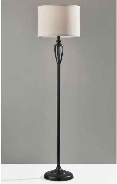 Joshua Floor Lamp in Black by Adesso Inc