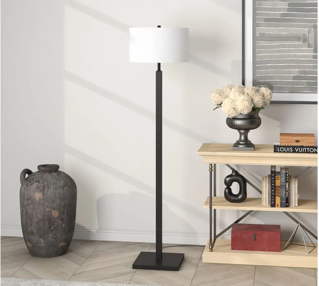 Flaherty Floor Lamp in Blackened Bronze by Hudson & Canal