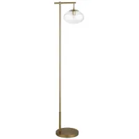 Blume Floor Lamp in Brushed Brass by Hudson & Canal