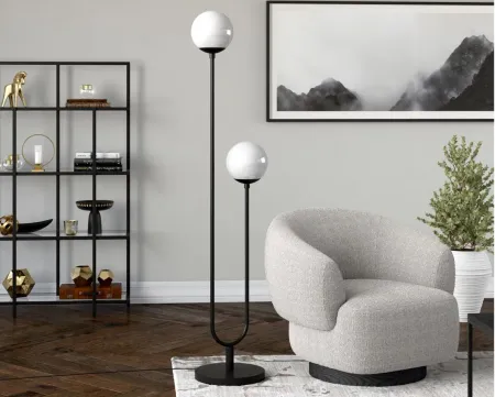 Tulsa Floor Lamp in Blackened Bronze by Hudson & Canal