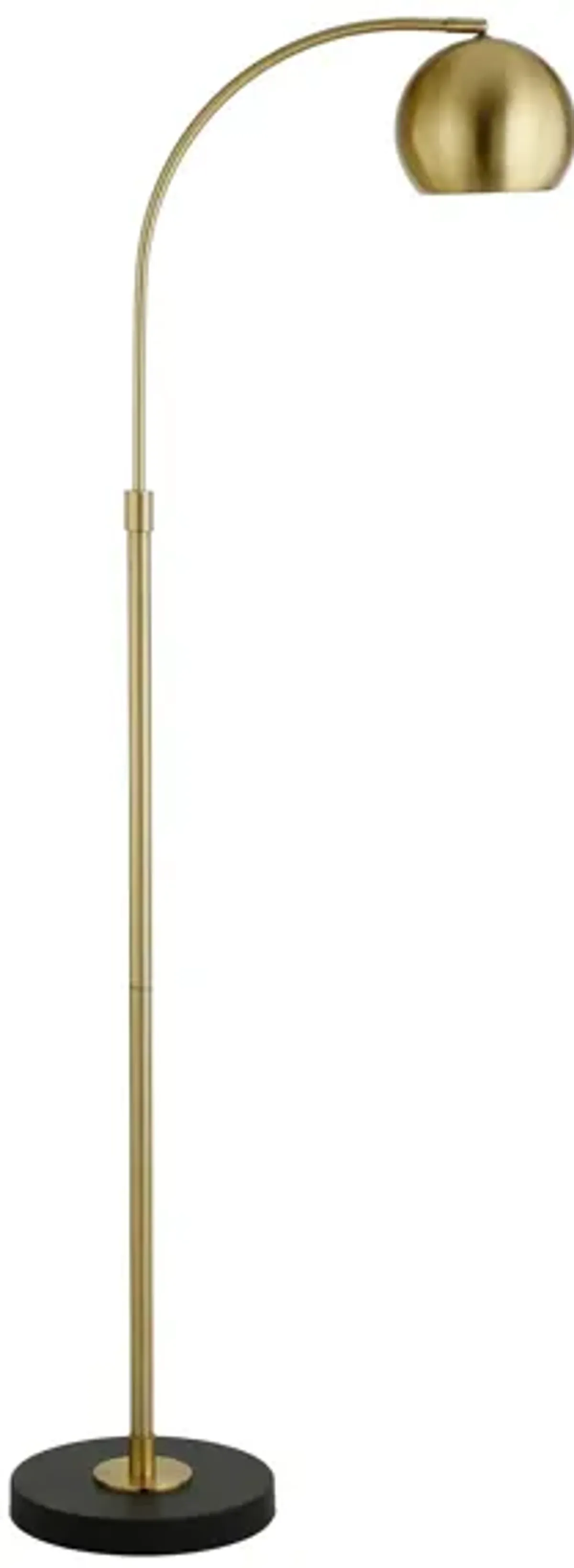 Oscar Floor Lamp in Brass/Blackened Bronze by Hudson & Canal