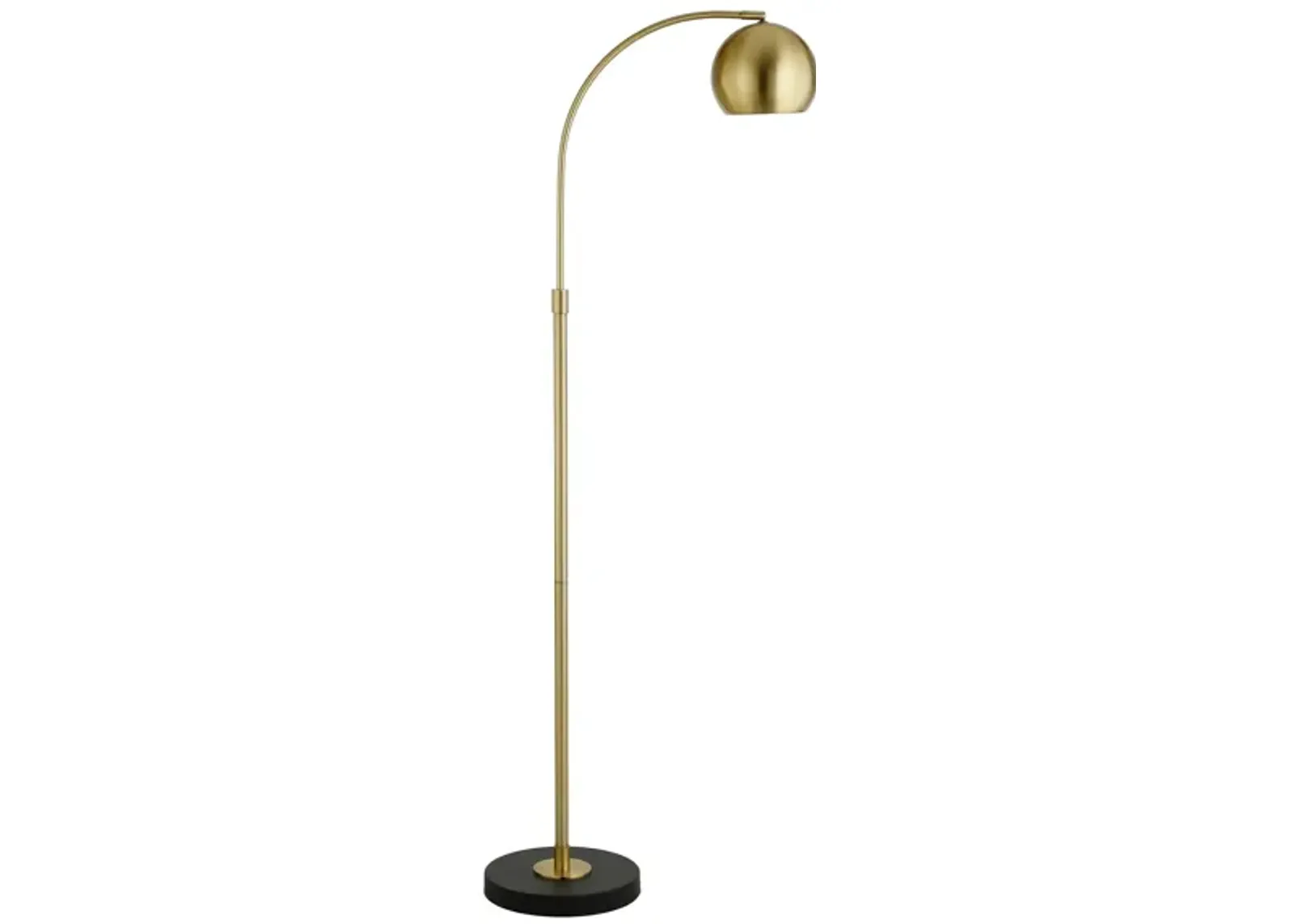 Oscar Floor Lamp in Brass/Blackened Bronze by Hudson & Canal