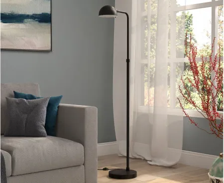 Paige Floor Lamp in Blackened Bronze by Hudson & Canal