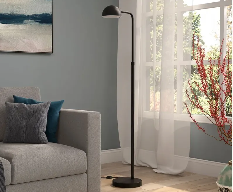 Paige Floor Lamp in Blackened Bronze by Hudson & Canal