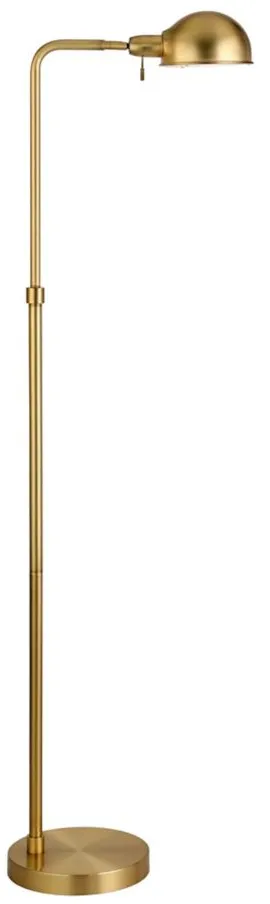 Paige Floor Lamp in Brushed Brass by Hudson & Canal