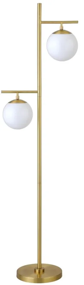 Ian Floor Lamp in Brass by Hudson & Canal