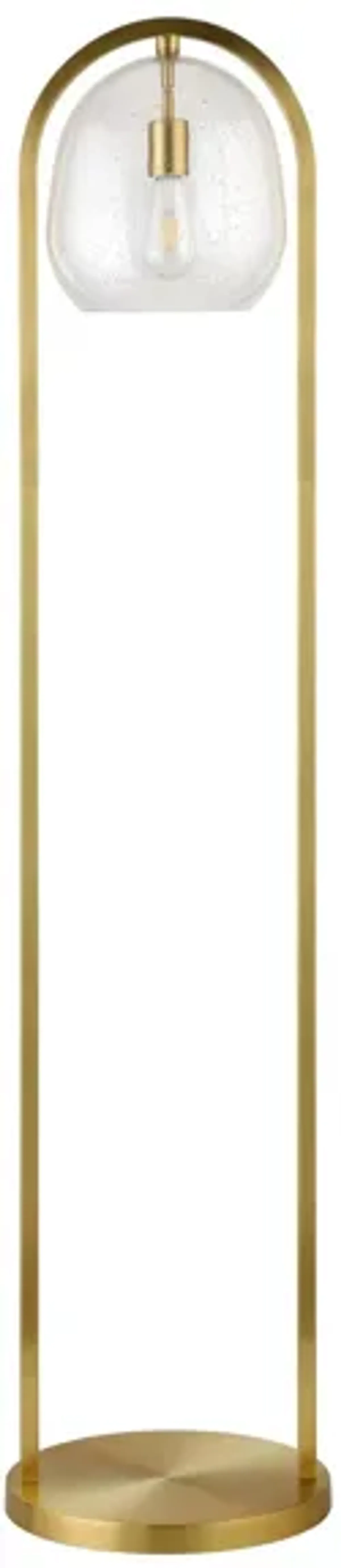 Graham Floor Lamp in Brushed Brass by Hudson & Canal