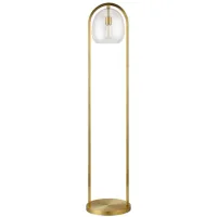 Graham Floor Lamp in Brushed Brass by Hudson & Canal