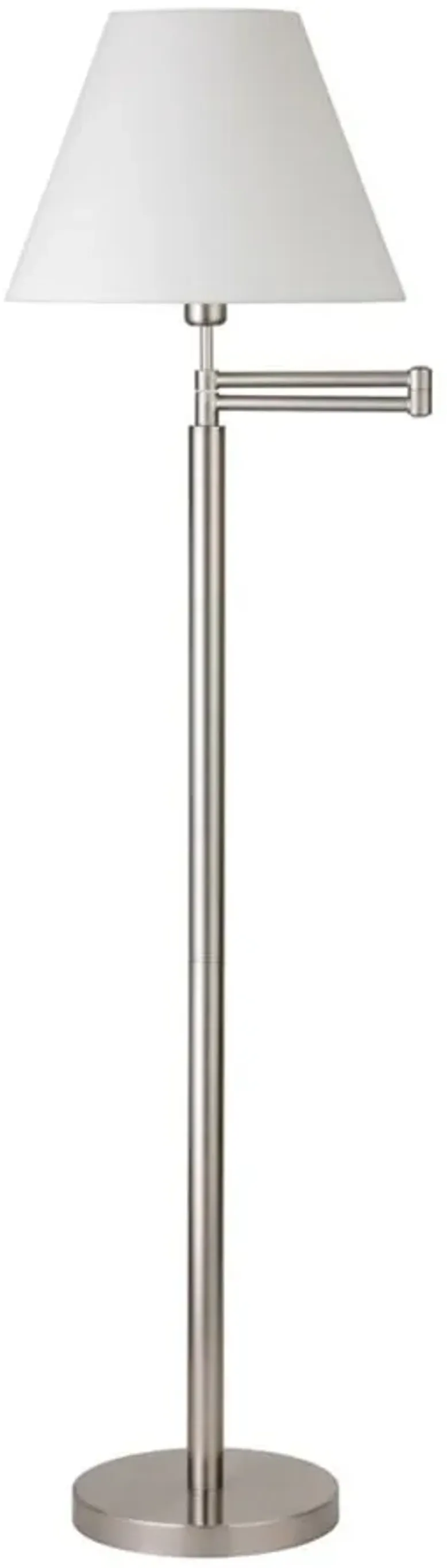 Reiner Floor Lamp in Brushed Nickel by Hudson & Canal