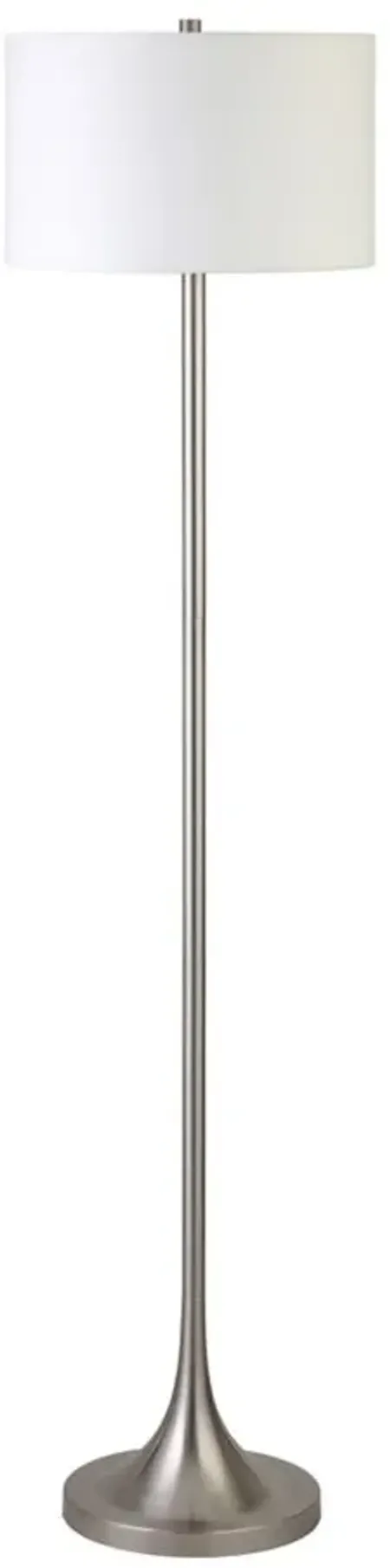 Andrea Floor Lamp in Brushed Nickel by Hudson & Canal