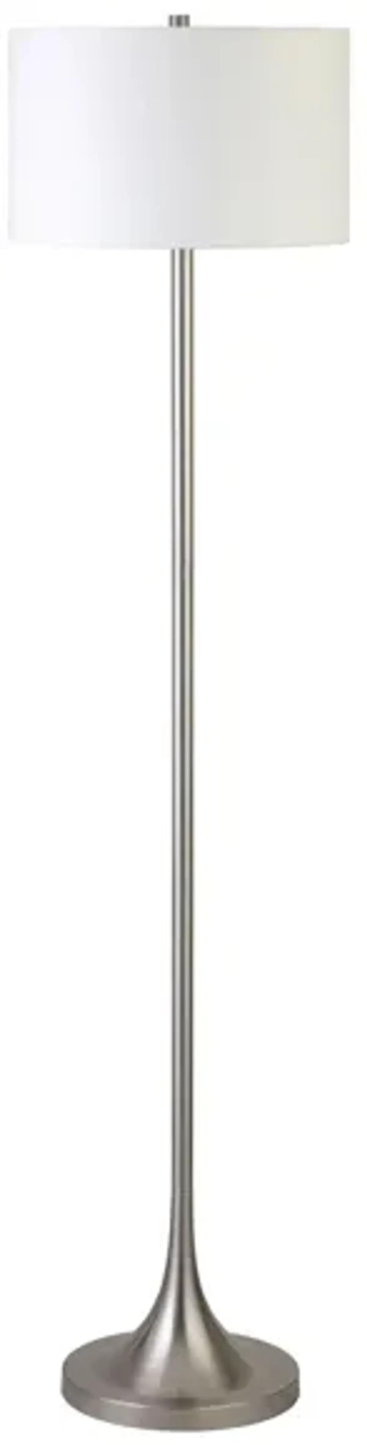 Andrea Floor Lamp in Brushed Nickel by Hudson & Canal