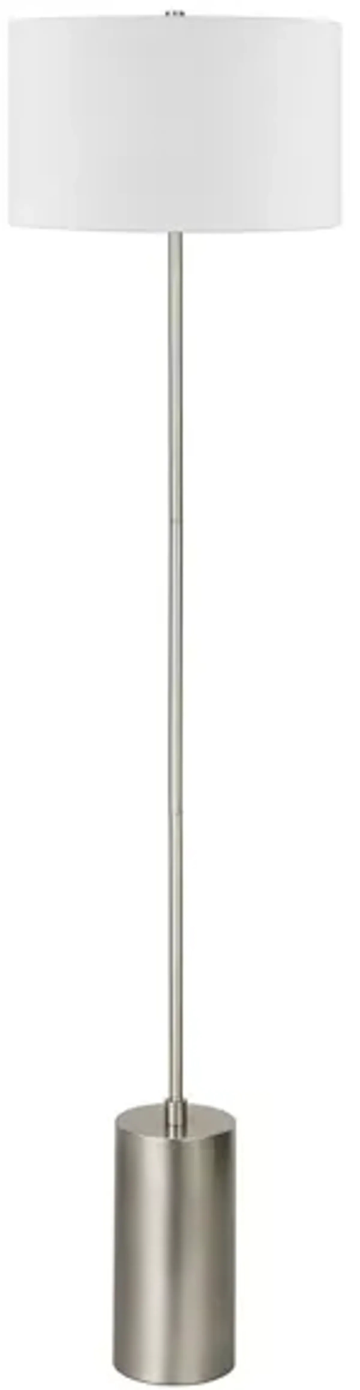 Merida Floor Lamp in Brushed Nickel by Hudson & Canal