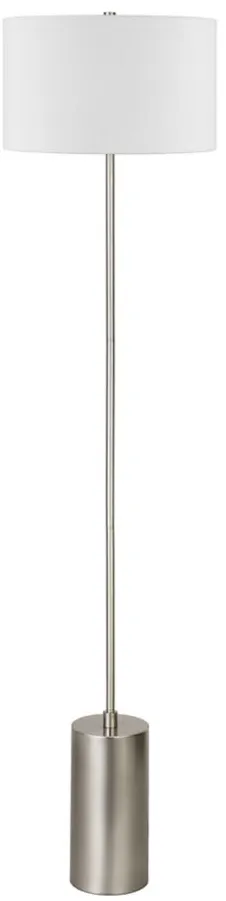 Merida Floor Lamp in Brushed Nickel by Hudson & Canal