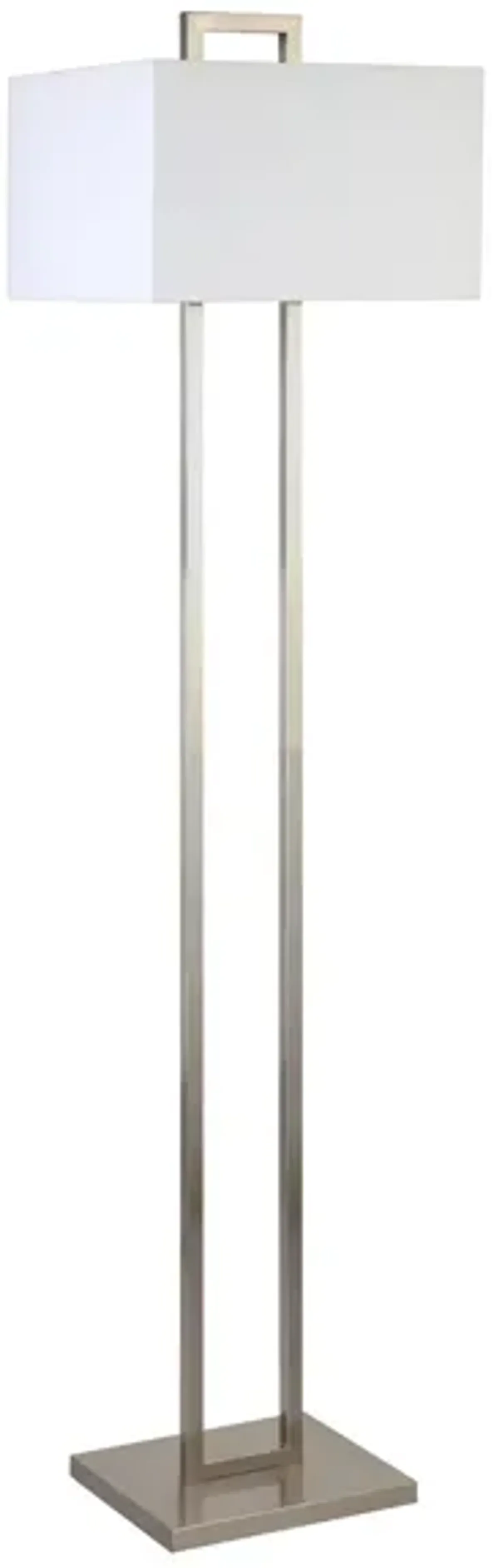 Bryson Floor Lamp in Brushed Nickel by Hudson & Canal