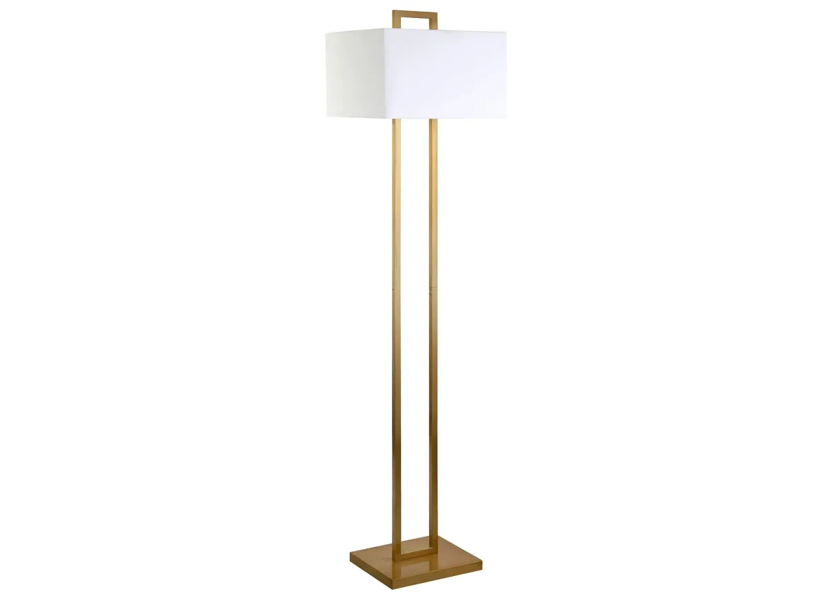 Bryson Floor Lamp in Brass by Hudson & Canal