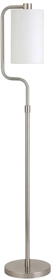 Gabriel Floor Lamp in Brushed Nickel by Hudson & Canal