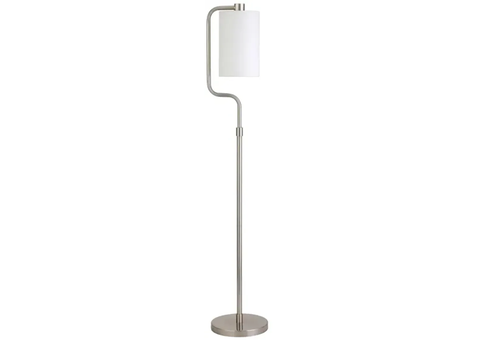 Gabriel Floor Lamp in Brushed Nickel by Hudson & Canal