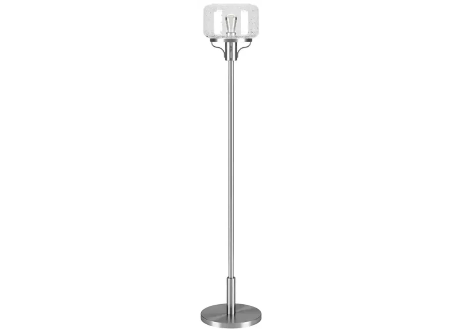 Gillian Globe & Stem Floor Lamp in Brushed Nickel by Hudson & Canal