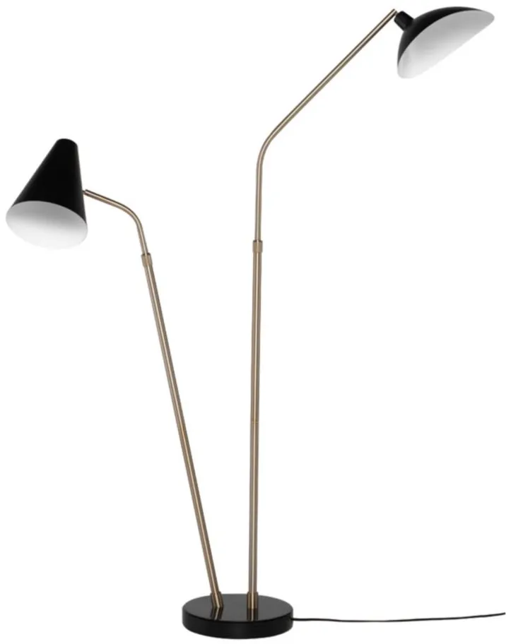 Dominique Floor Lamp in BLACK by Nuevo