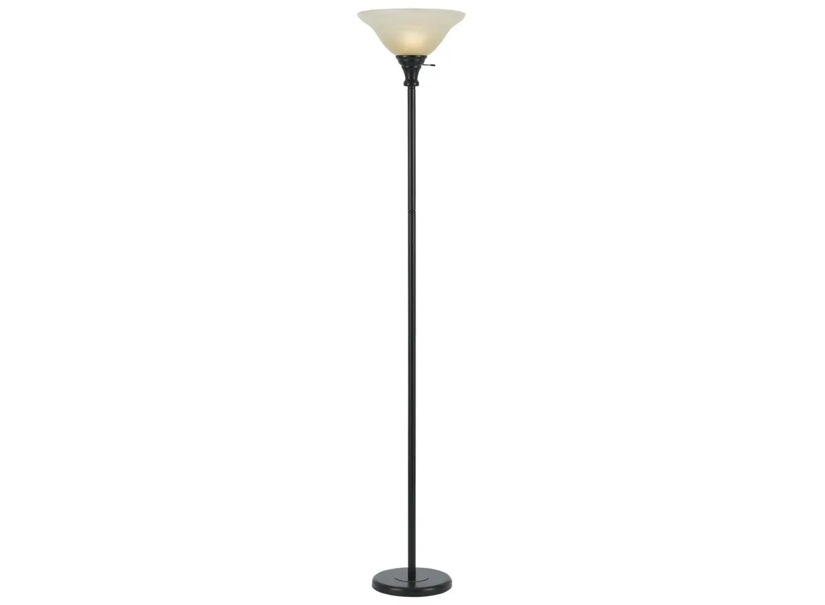 3 Way Torchiere Floor Lamp in Dark Bronze by Cal Lighting