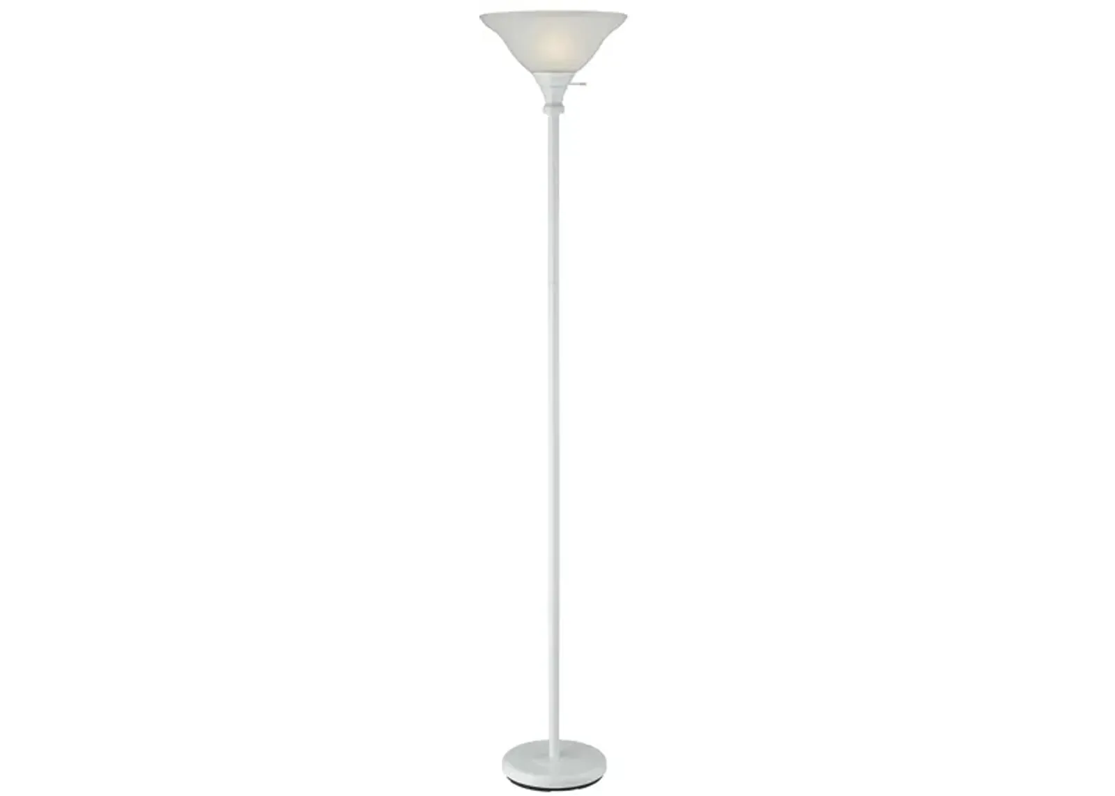 3 Way Torchiere Floor Lamp in White by Cal Lighting