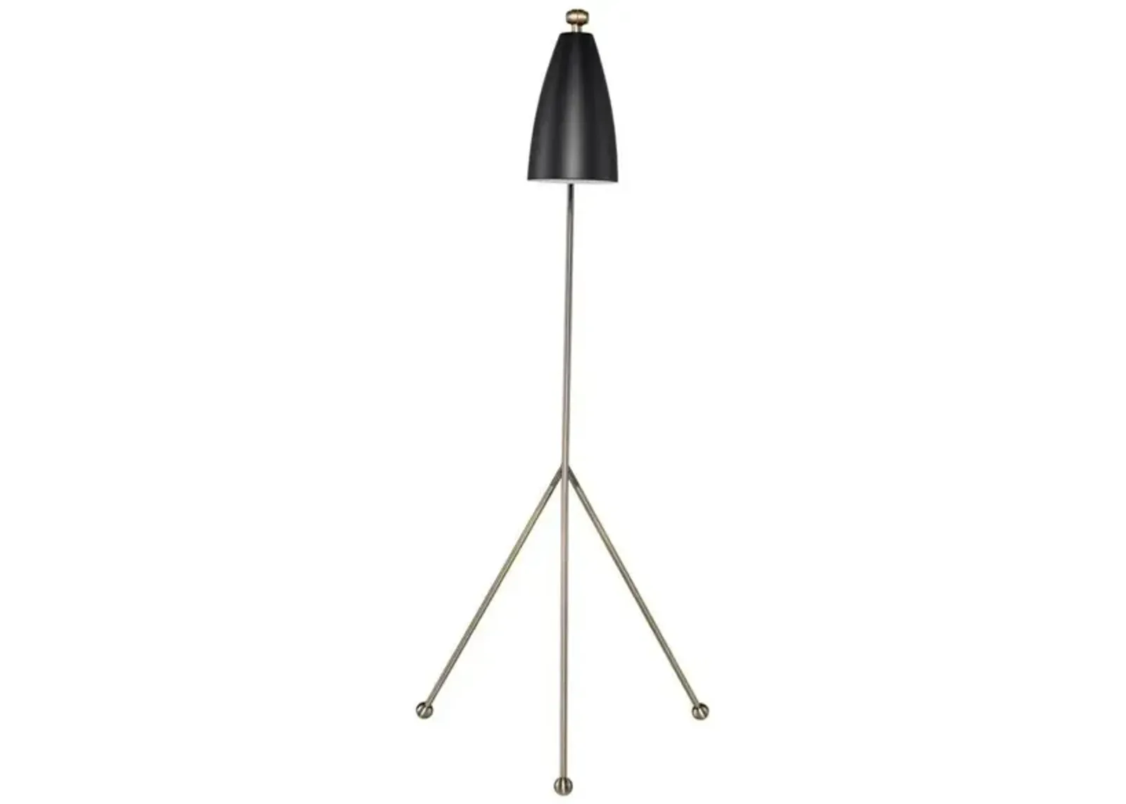 Lucille Floor Lamp in BLACK by Nuevo