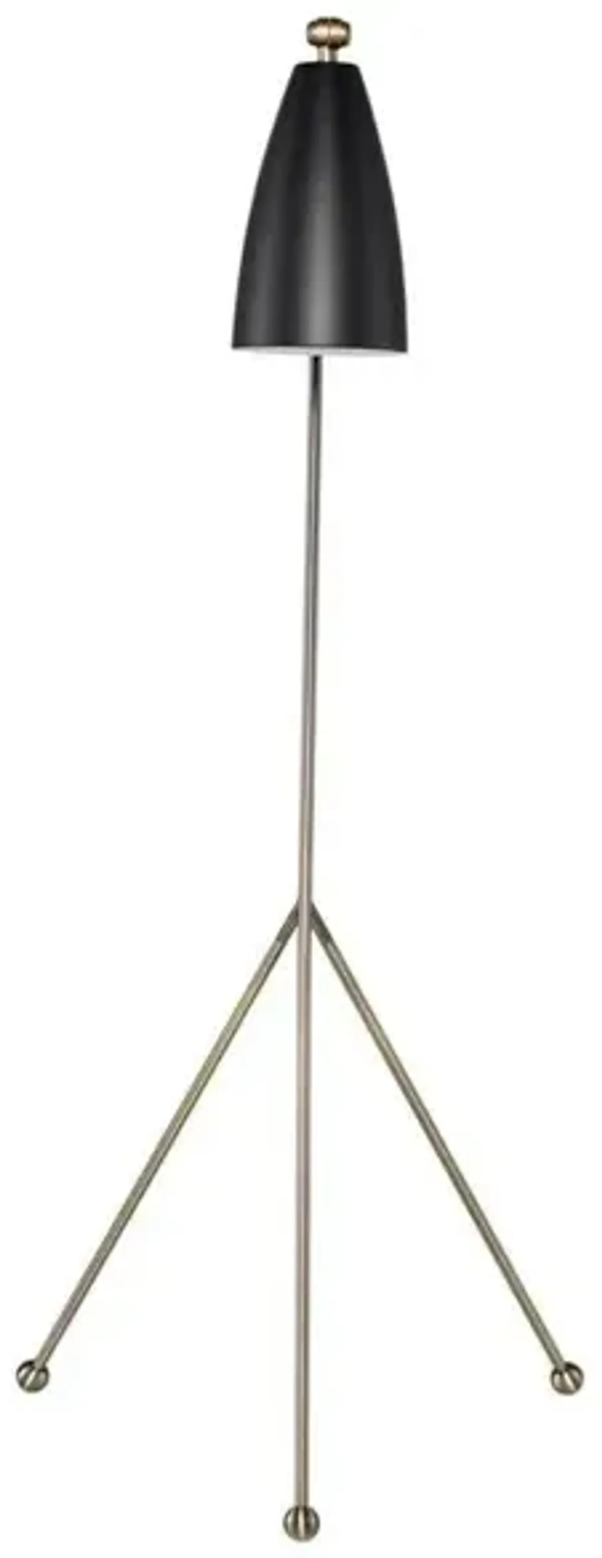 Lucille Floor Lamp in BLACK by Nuevo