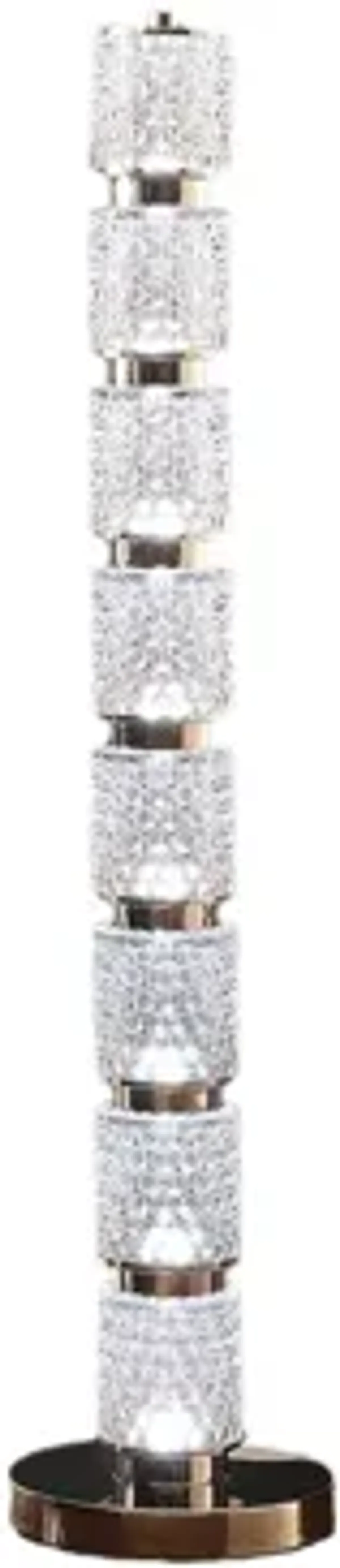 Galla Glass Floor Lamp in Nickel by Anthony California