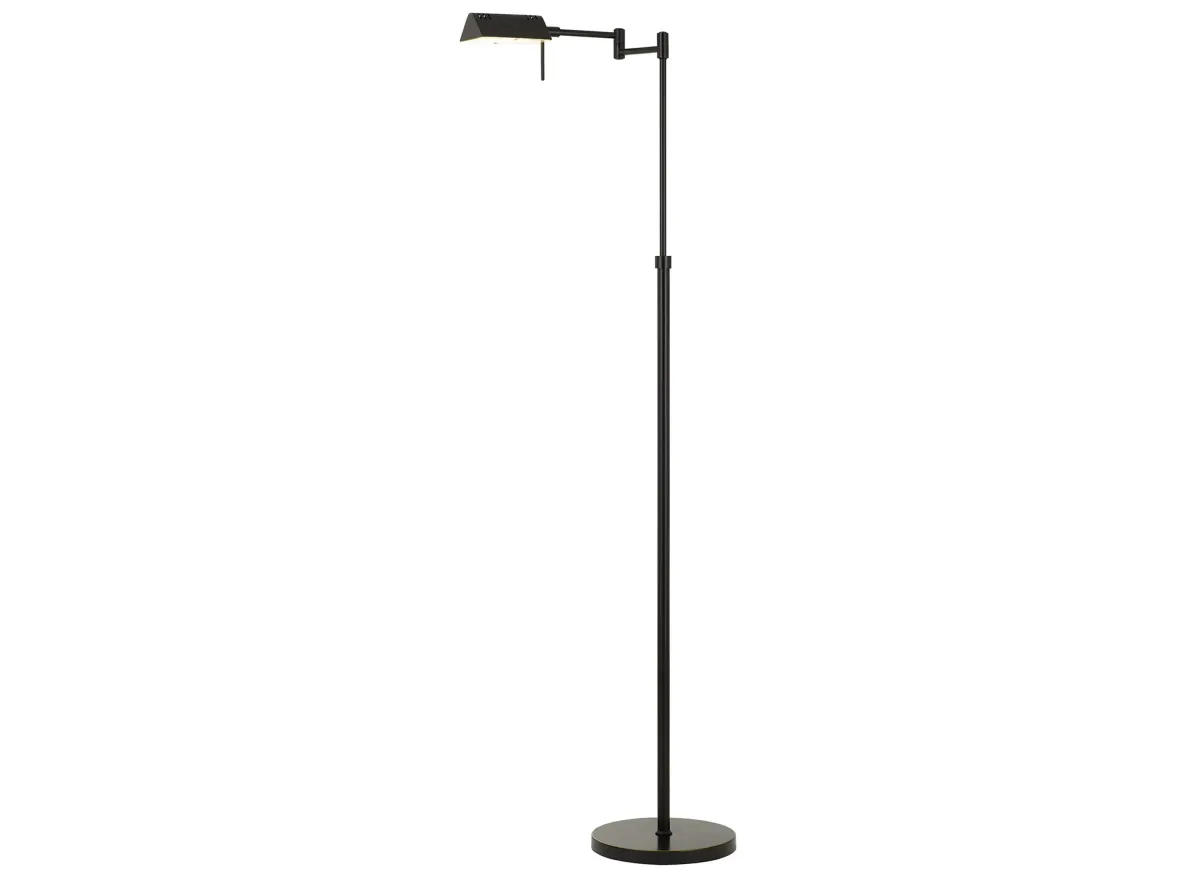 Pharmacy Adjustable Led Floor Lamp in Dark Bronze by Cal Lighting