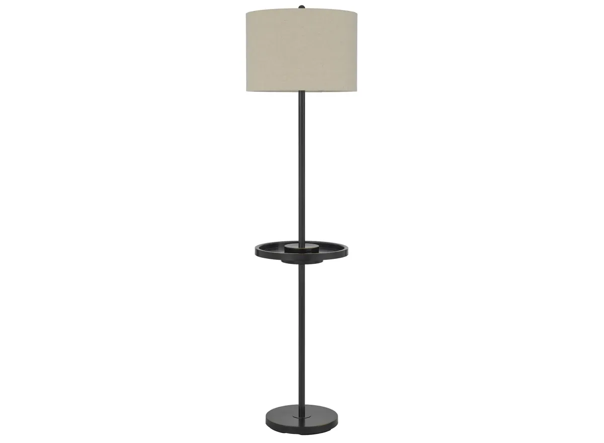 Crofton Floor Lamp with USB in Dark Bronze by Cal Lighting