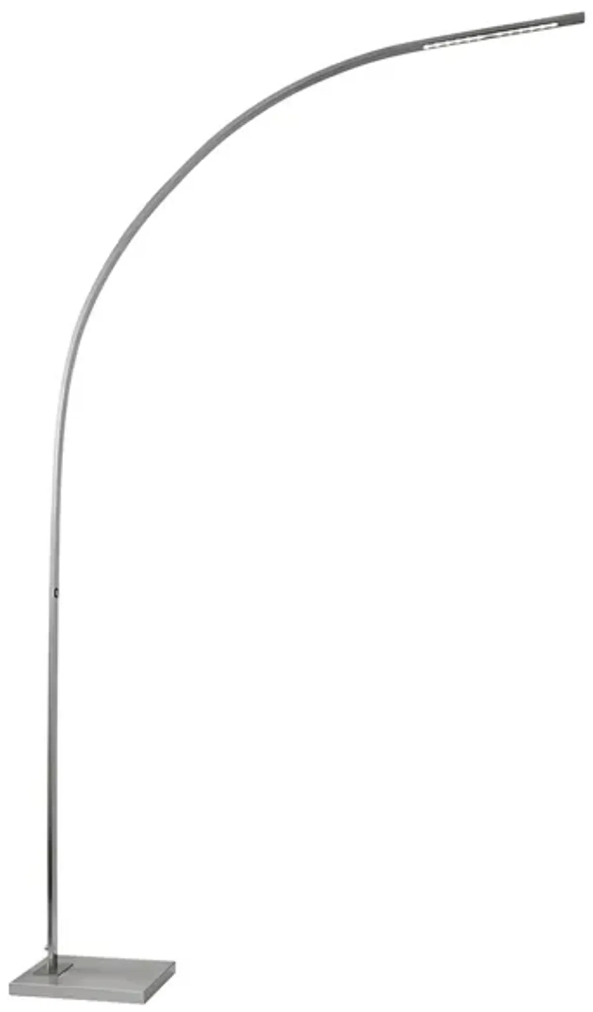 Sonic LED Arc Lamp in Silver by Adesso Inc