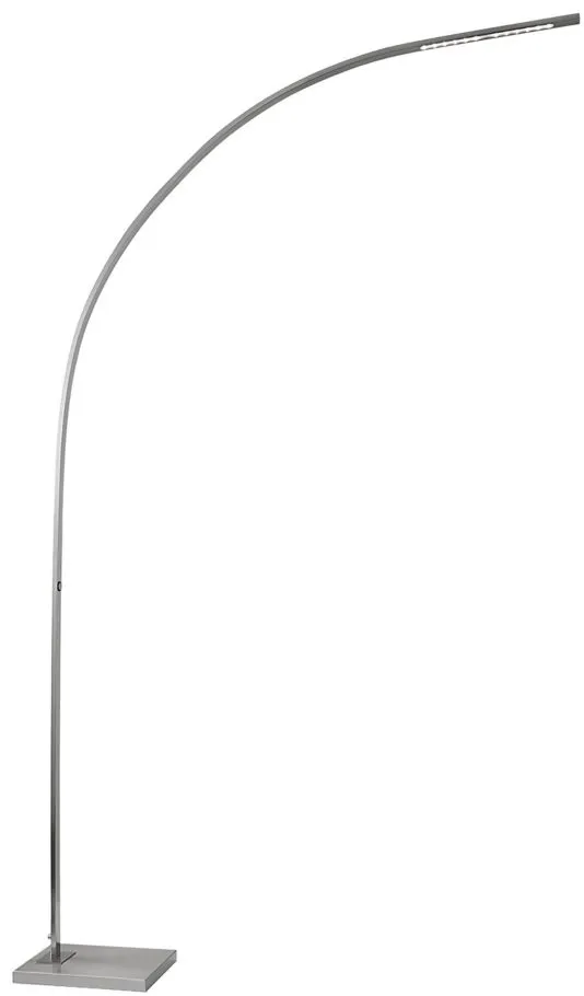 Sonic LED Arc Lamp in Silver by Adesso Inc