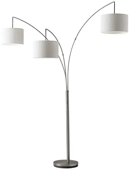 Trinity Arc Lamp in Silver by Adesso Inc