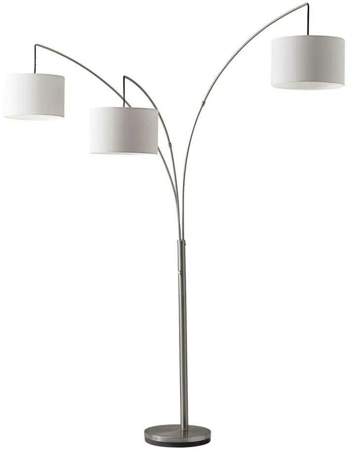 Trinity Arc Lamp in Silver by Adesso Inc