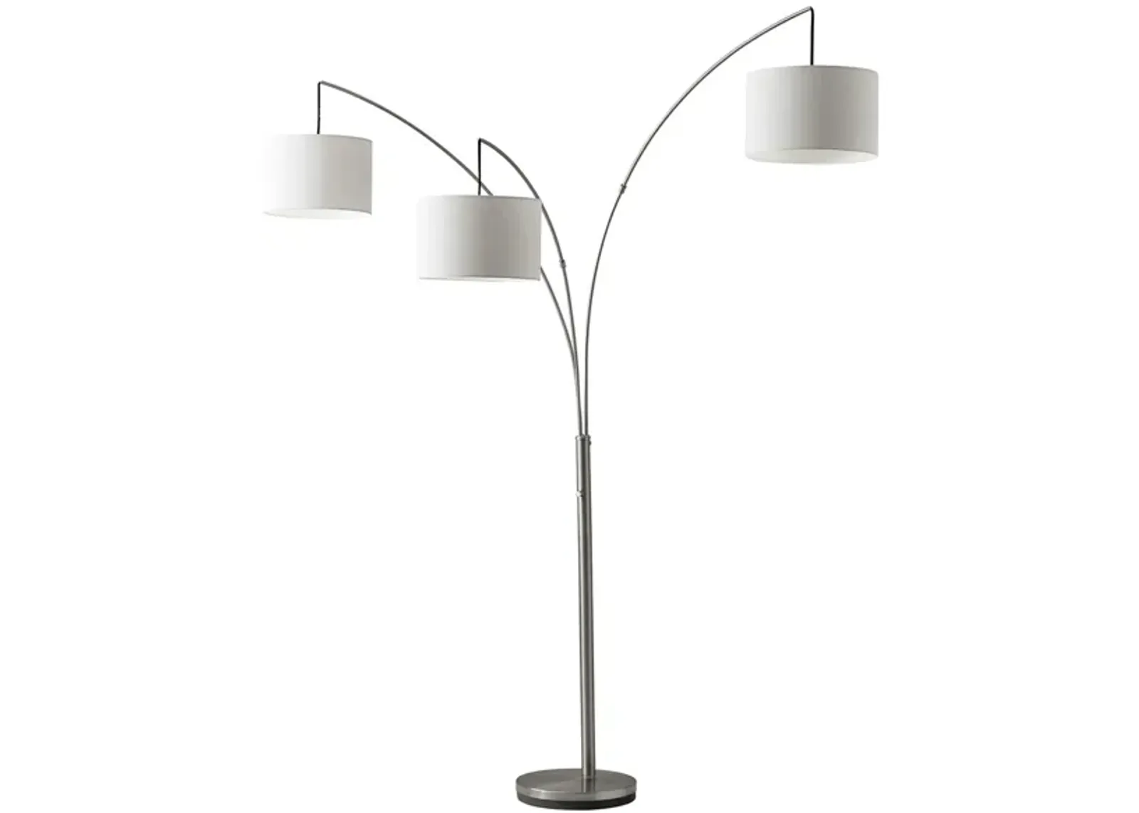 Trinity Arc Lamp in Silver by Adesso Inc